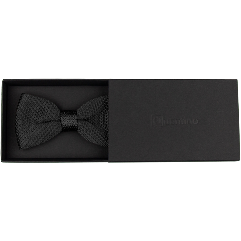 Černý pánský pletený motýlek