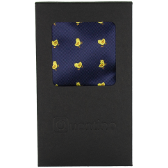 Dark Navy Men's Pocket Square CHICKEN