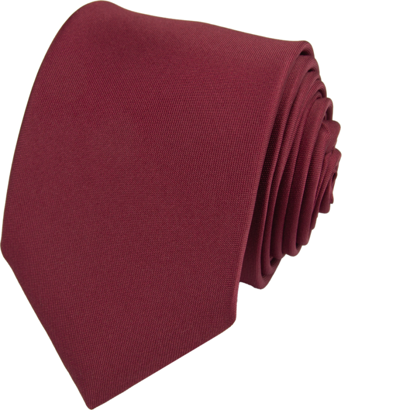 Burgundy Red Men's Necktie - Width: 7 cm