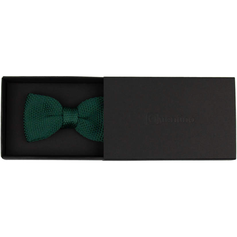 Smaragdově zelený dětský pletený motýlek