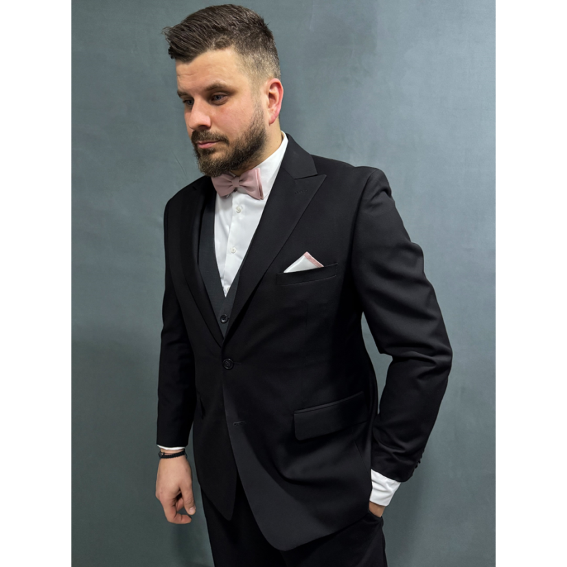 Pudrový pánský motýlek matný