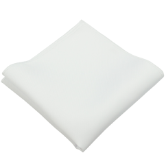 Bílý pánský kapesníček mat/lesk