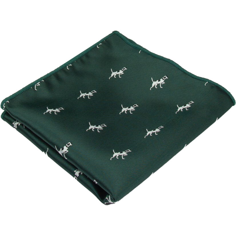 Smaragdově zelený pánský kapesníček PEJSEK