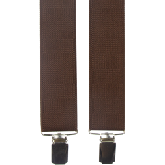 Brown Men's Wide Suspenders