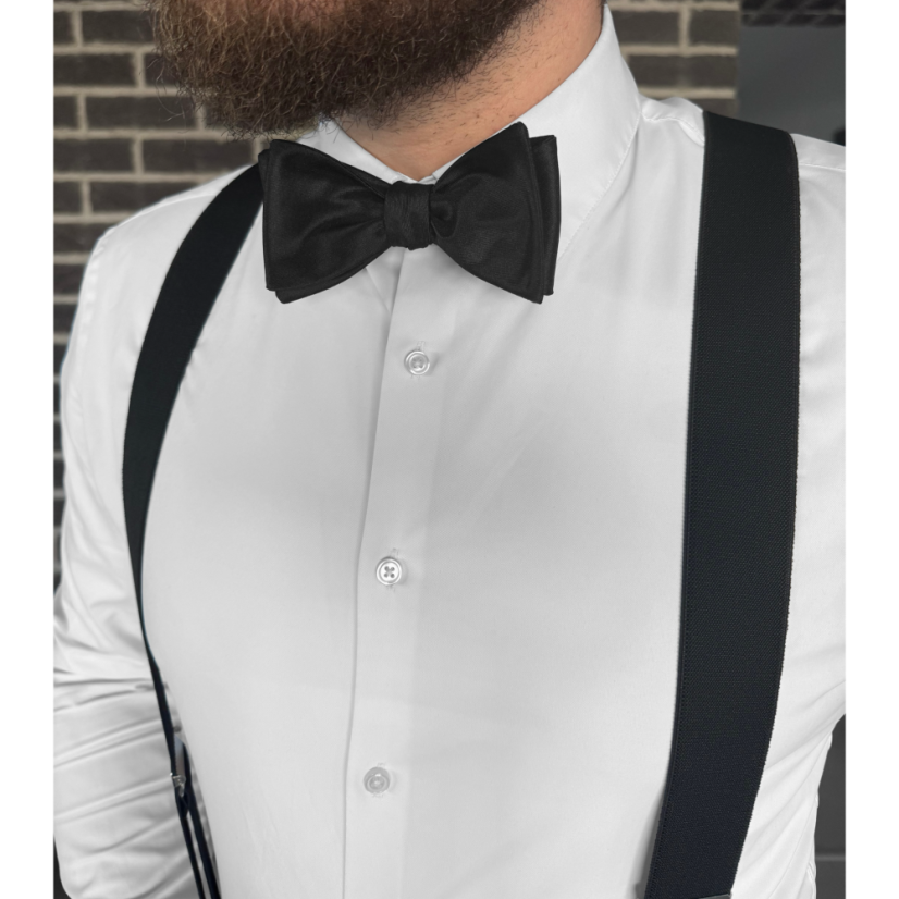 Black Men's Set with Polka Dots