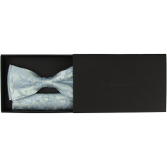 Světle modrý pánský motýlek s jemným vzorem