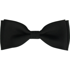 Čierny pánsky motýlik matný