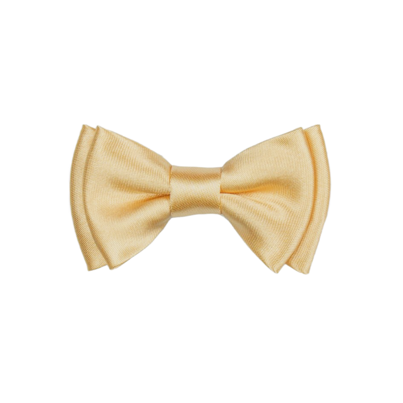 Béžovo zlatý dětský MINI motýlek lesklý