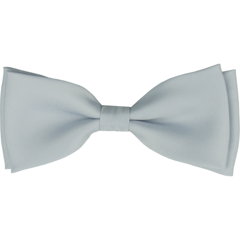 Světle šedý pánský motýlek matný