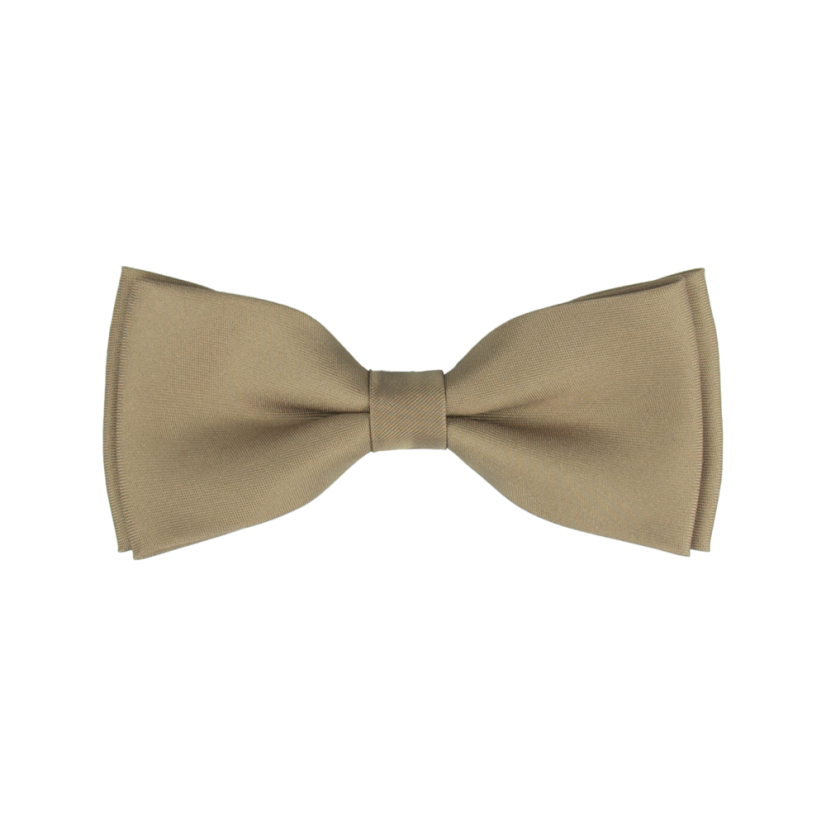 Světle hnědý dětský motýlek matný