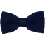 Dark Navy Men's Knitted Bow Tie