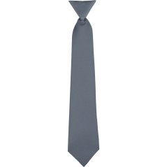 Grey Children's Matte Necktie