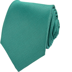 Petrolejově zelená pánská kravata s jemným vzorem