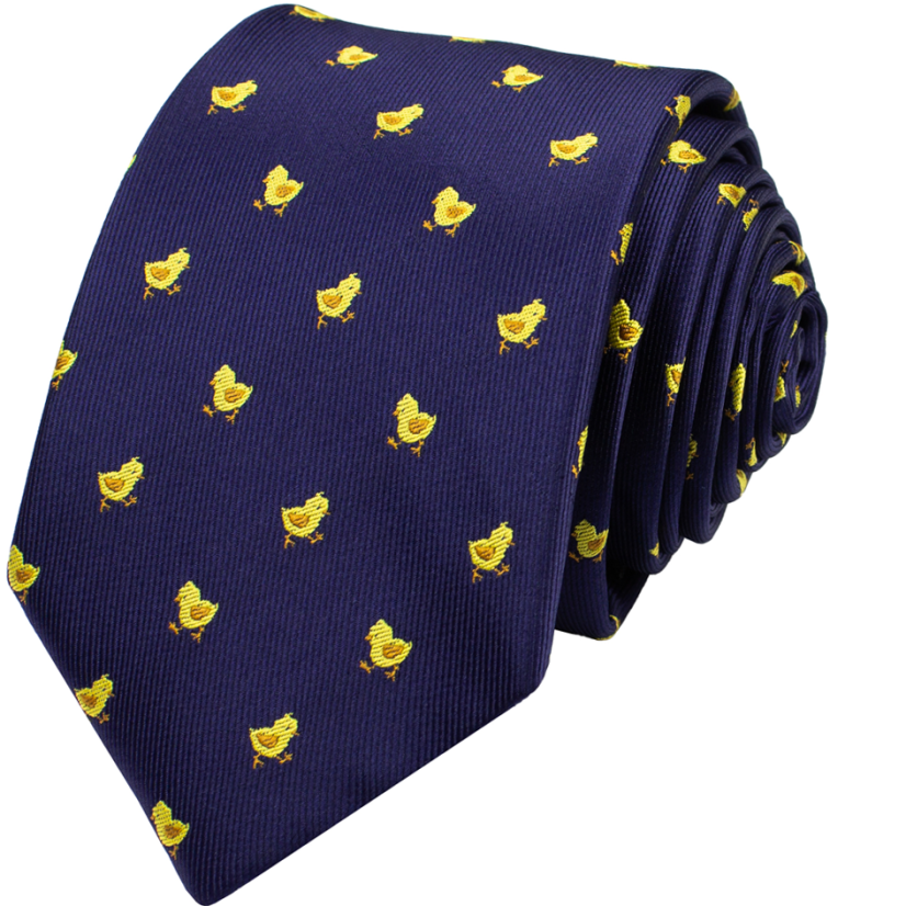 Tmavě modrá pánská kravata KUŘE