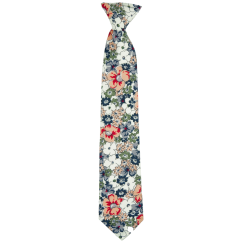 Colourful Children's Cotton Necktie with Floral Print