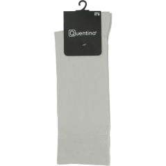 Světle šedé pánské ponožky s prodlouženou výškou