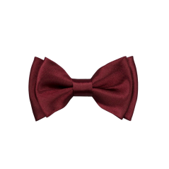 Vínově červený dětský MINI motýlek lesklý