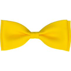 Kanárkově žlutý pánský motýlek matný