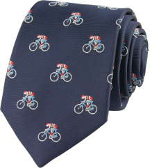 Dark Navy Blue Men's Necktie CYCLIST