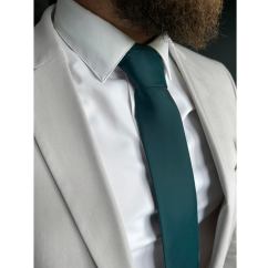 Tmavě petrolejová pánská kravata