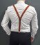 Brick Red Men's Suspenders - Length: 120cm