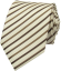 Beige brown men's tie with stripes