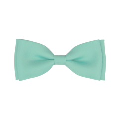 Světle mátový dětský motýlek matný