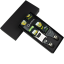Beer Black Men's Suspenders with Bottle Opener