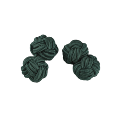 Smaragdově zelené manžetové uzlíky