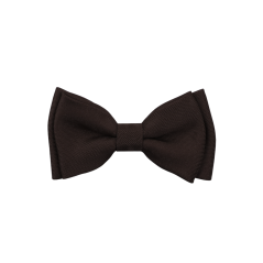 Tmavě hnědý dětský MINI motýlek matný