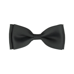 Tmavě šedý dětský motýlek matný