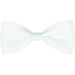 Bílý pánský motýlek matný