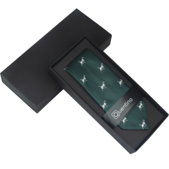 Smaragdově zelená pánská kravata PEJSEK