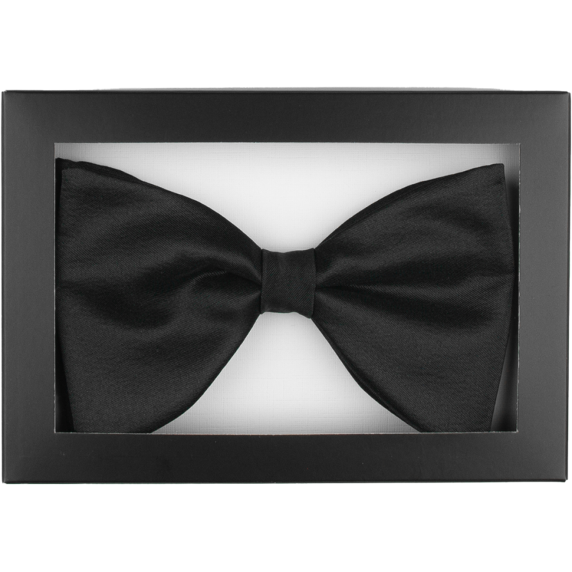 Černý pánský motýlek matný – elegantní butterfly