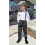 Dark Grey Children's Suspenders