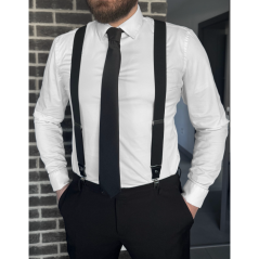 Black Men's Necktie Matte