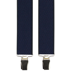 Tmavě modré strukturované pánské široké kšandy