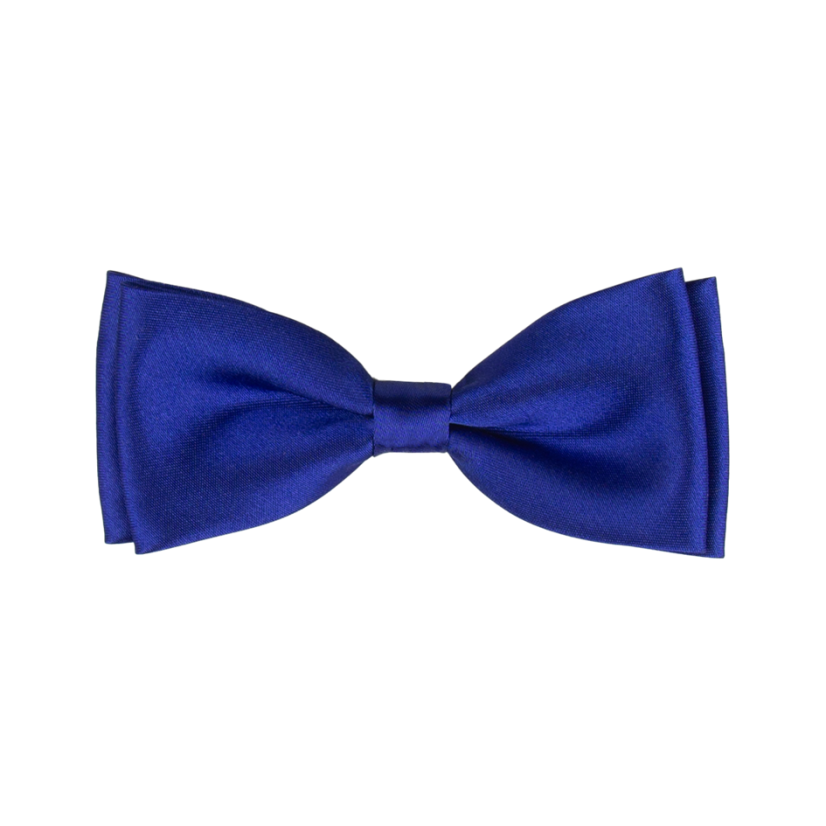 Královsky modrý dětský motýlek lesklý