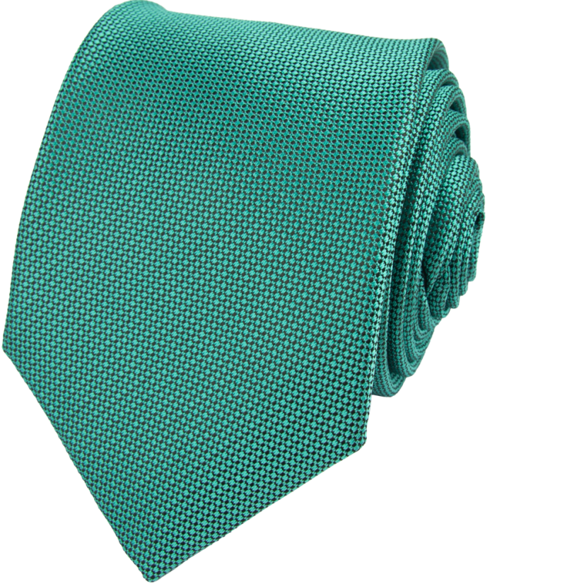 Petrolejově zelená pánská kravata s jemným vzorem