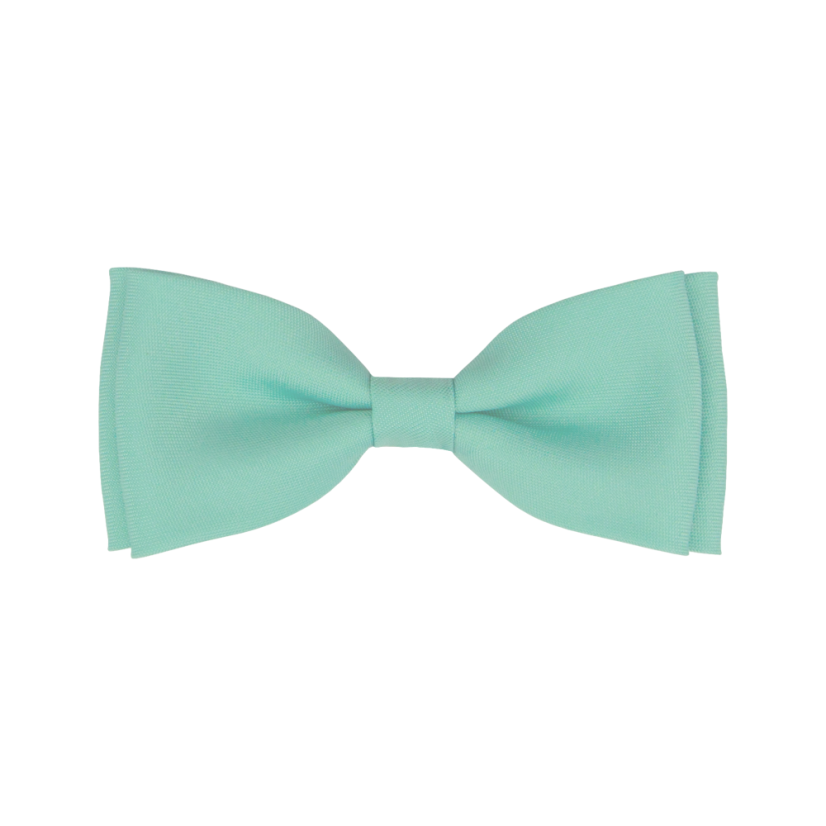 Světle mátový dětský motýlek matný