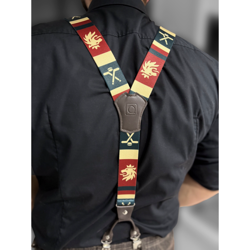 České hokejové kšandy se lvem a hokejkami