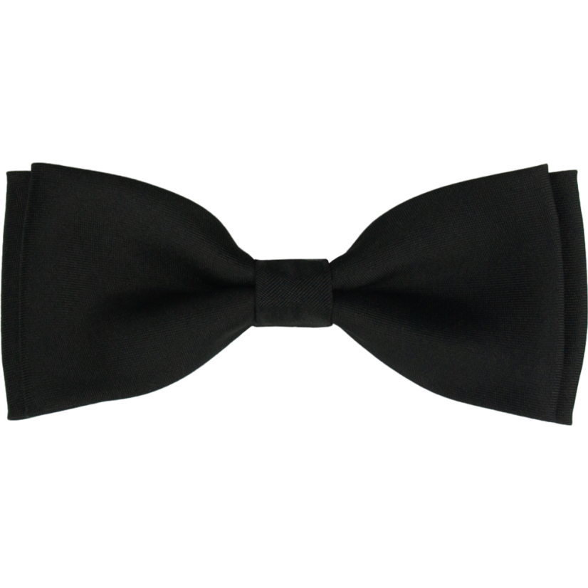 Black Men's Matte Bow Tie