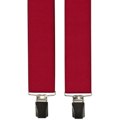Red Men's Wide Suspenders