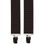 Dark Brown Wide Men's Suspenders with Polka Dots