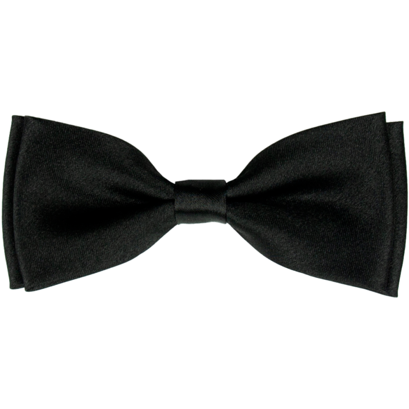 Black Men's Glossy Bow Tie Black Men's Glossy Bow Tie