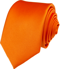 Oranžová pánská kravata