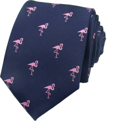 Dark Navy Men's Necktie FLAMINGO
