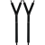 Black Men's Long Shirt Garters