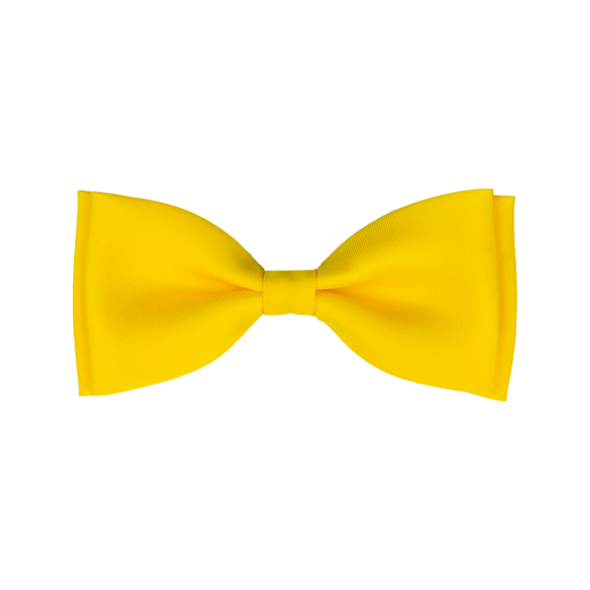 Kanárkově žlutý dětský motýlek matný