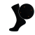 Black Men's Socks with Brick Polka Dots